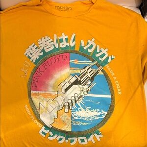 Pink Floyd Yellow Graphic Tee